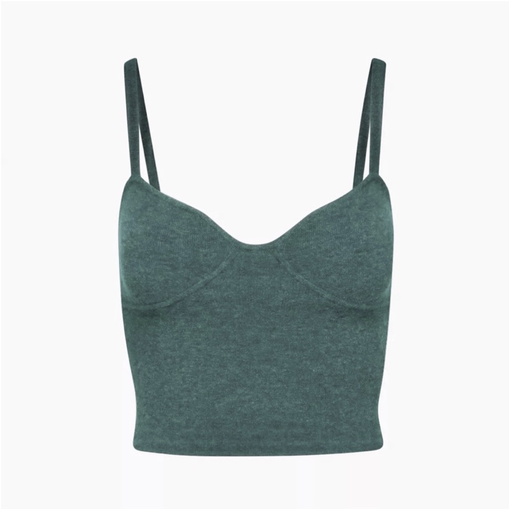 bnwot Wilfred Sicily sweater crop tank S 4 Heather suave green